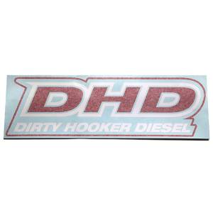 Dirty Hooker Diesel - Extra Large 3 Color Die-Cut DHD Window Decal 11" x 36" - Image 2